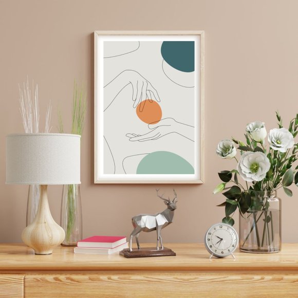 2/$35 Modern Minimalist Abstract Boho Wall Art Print Home Decor [No Frame] - Picture 2 of 6